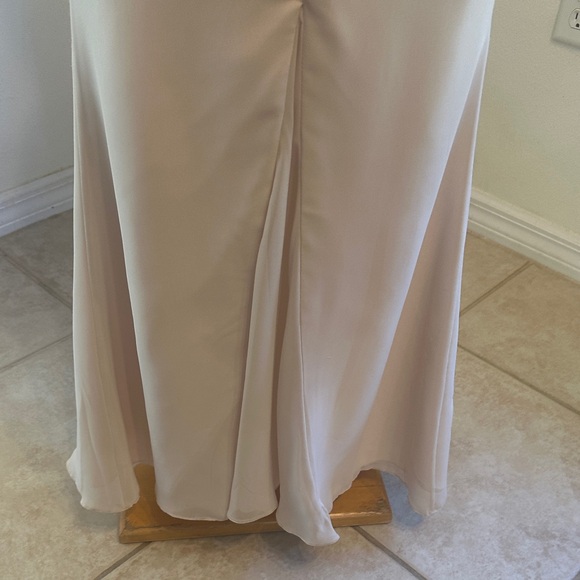 Bill Levkoff Elegant Cream Evening Gown Size 2 - Picture 10 of 14